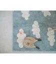 Alfombra Lavable Clouds Azul Vintage