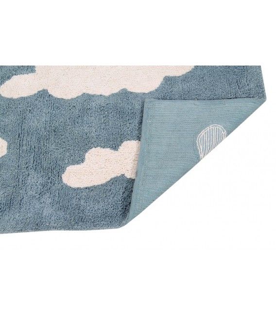 Alfombra Lavable Clouds Azul Vintage