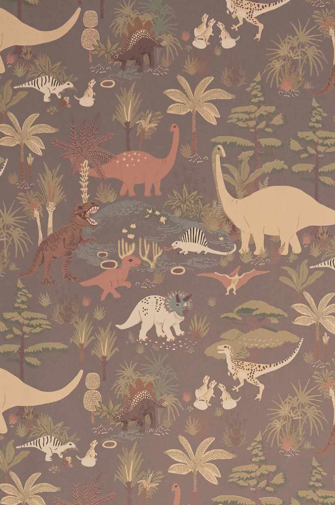 Vintage Collection Dinosaur Vibes - Evening Gray (Por Rollo)