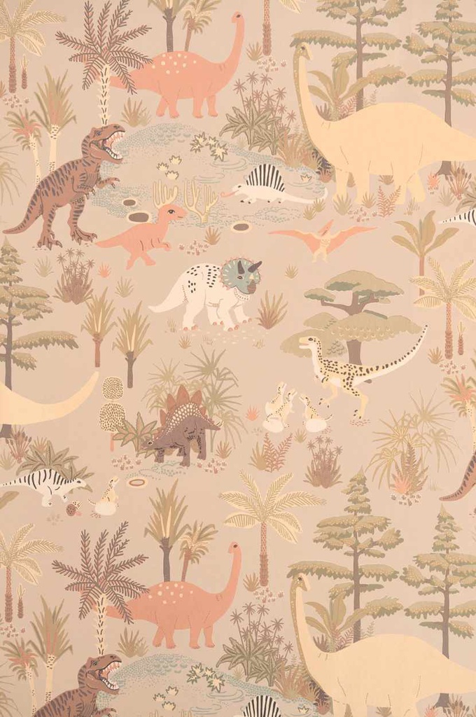 Vintage Collection Dinosaur Vibes - Sand Beige  (Por Rollo)