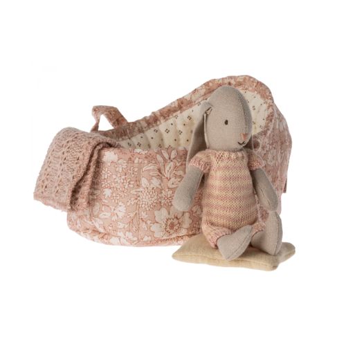 Maileg Bunny In Carry Cot, Micro