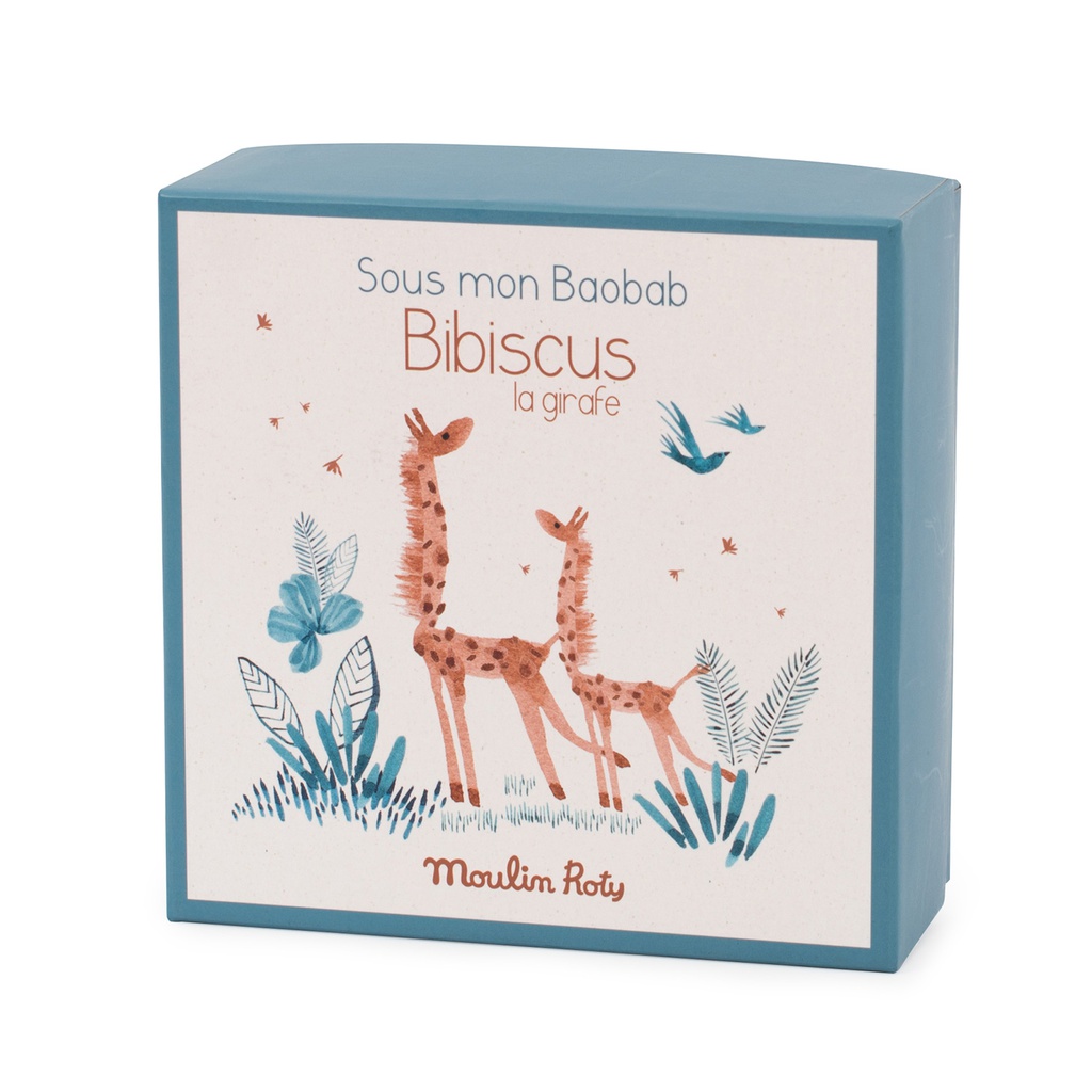 Giraffe Doudou with Soother Holder - Sous mon Baobab