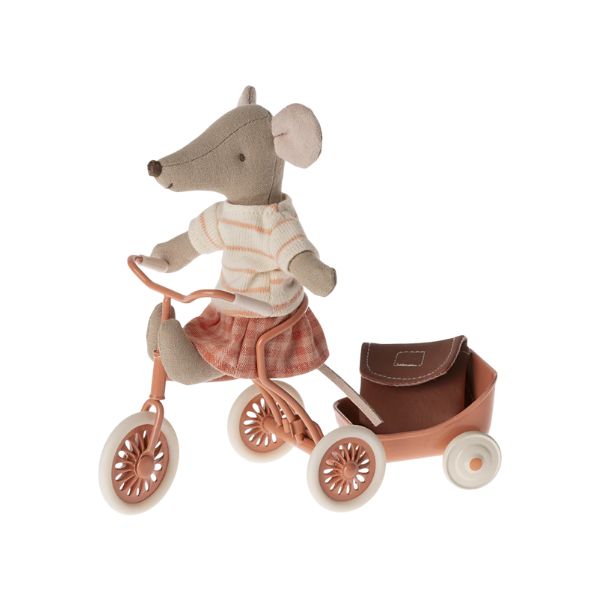 Maileg Tricycle Mouse Big Sister - Coral