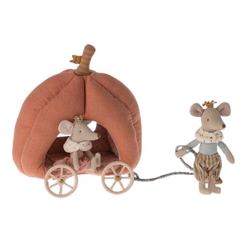 Maileg Pumpkin Carriage, Mouse