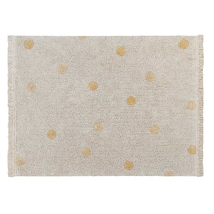 Lorena Canals Washable Rug - Hippy Dots Natural Honey