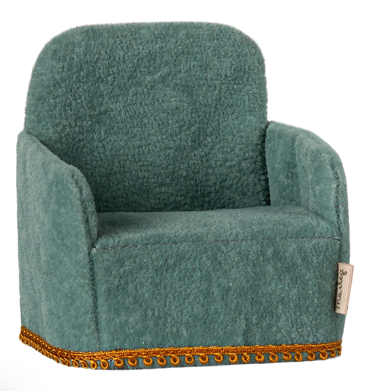 Maileg Folding Chair Mouse - Mint