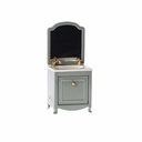 Maileg Sink Dresser W. Mirror Mouse - Dark Mint