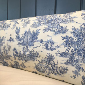 Protector de Cuna - Toile de Jouy Blue