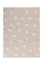 Alfombra Lavable Polka Dots Beige