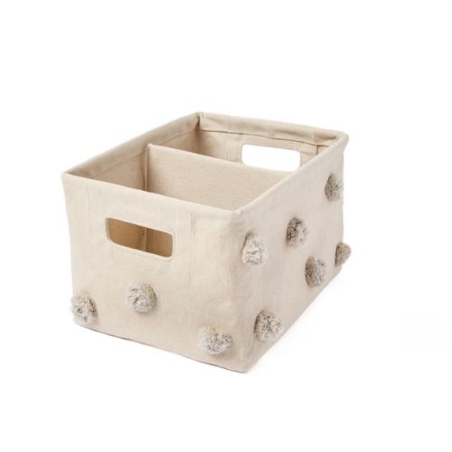 Pehr Pom Pom Basket Hideaway Caddy Organizer - Gray