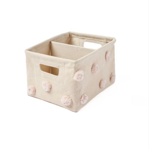 Pehr Pom Pom Basket Hideaway Caddy Organizer - Blush