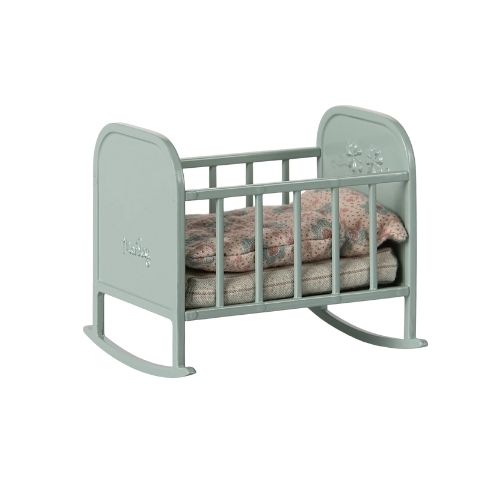 Maileg Cradle My - Blue Mint