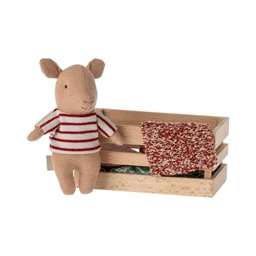 [P-445] Maileg Pig in Box Baby Girl