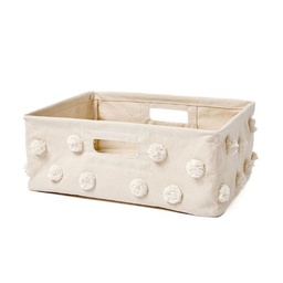 [P-619] Pehr Pom Pom Basket Hideaway Small - Natural