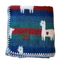 [P-637] Cobija Llamas Multicolor