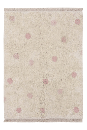 [P-1072] Alfombra Lavable Hippy Dots Vintage Nude